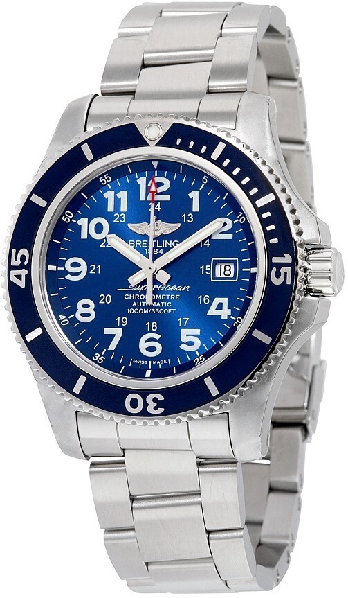 breitling superocean gun blue