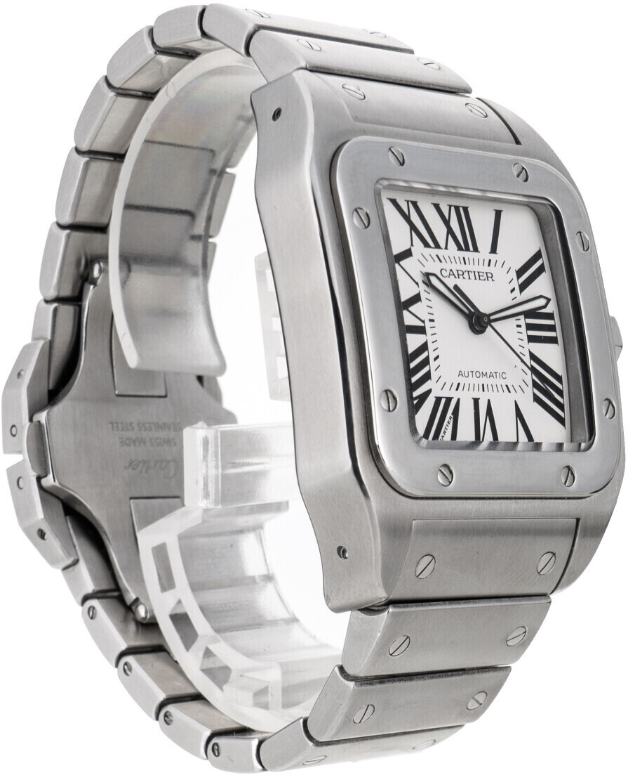 W200737G Cartier Santos 100 Silver 