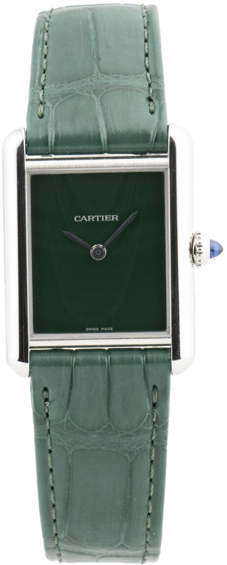 WSTA0056 Cartier Tank Must De Cartier Green/Leather Price € 3.209
