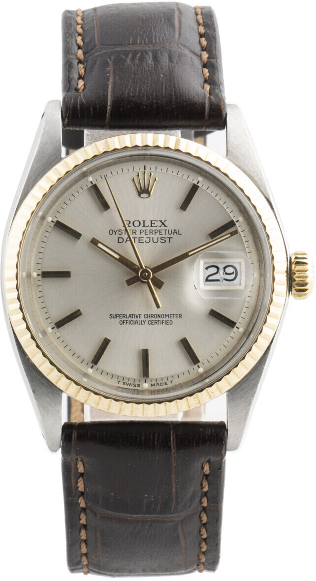 1601 Rolex Datejust White/Leather Ø35 mm USED Price € 4.530