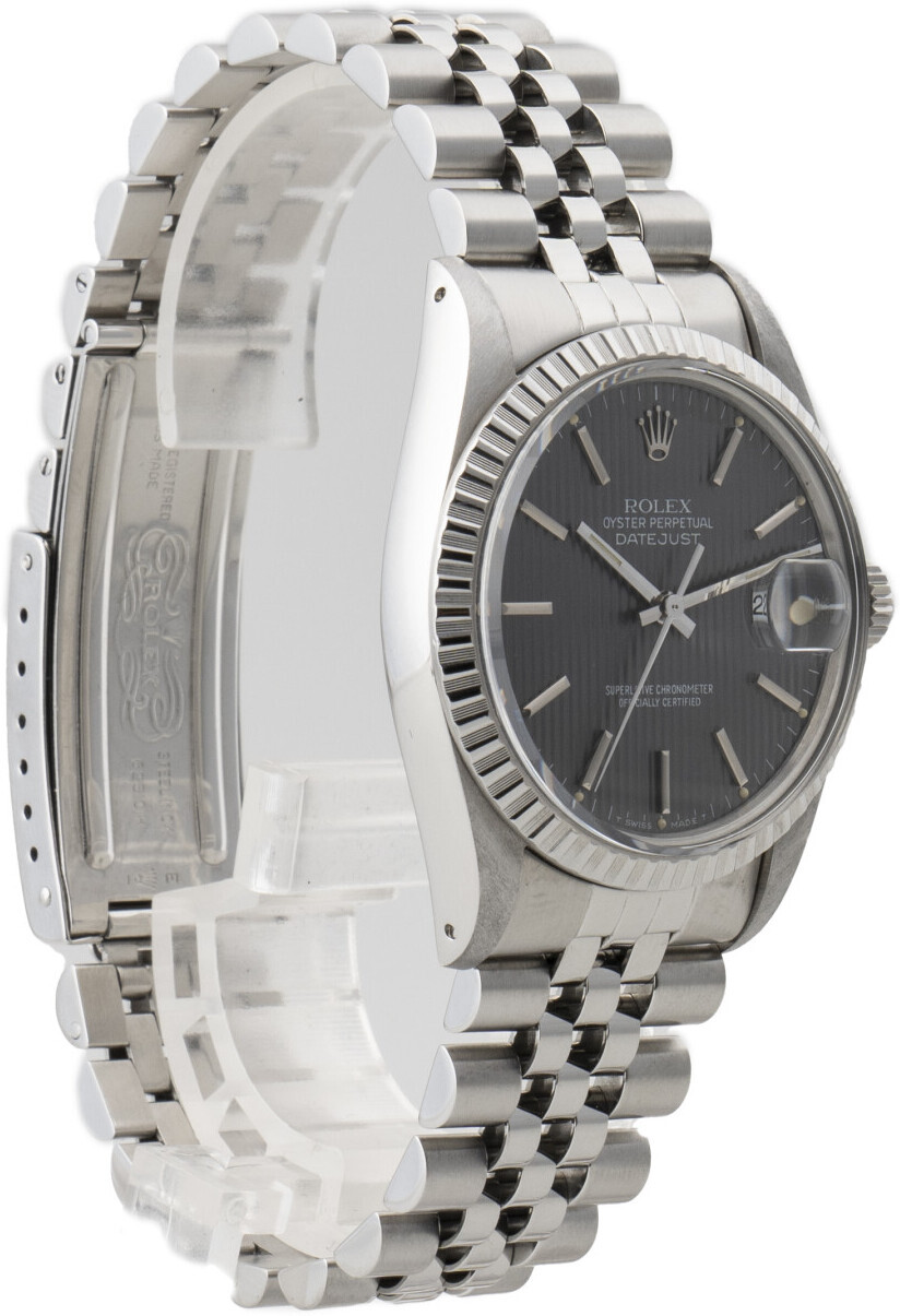16030 Rolex DATEJUST Grey/Steel Ø36 mm 