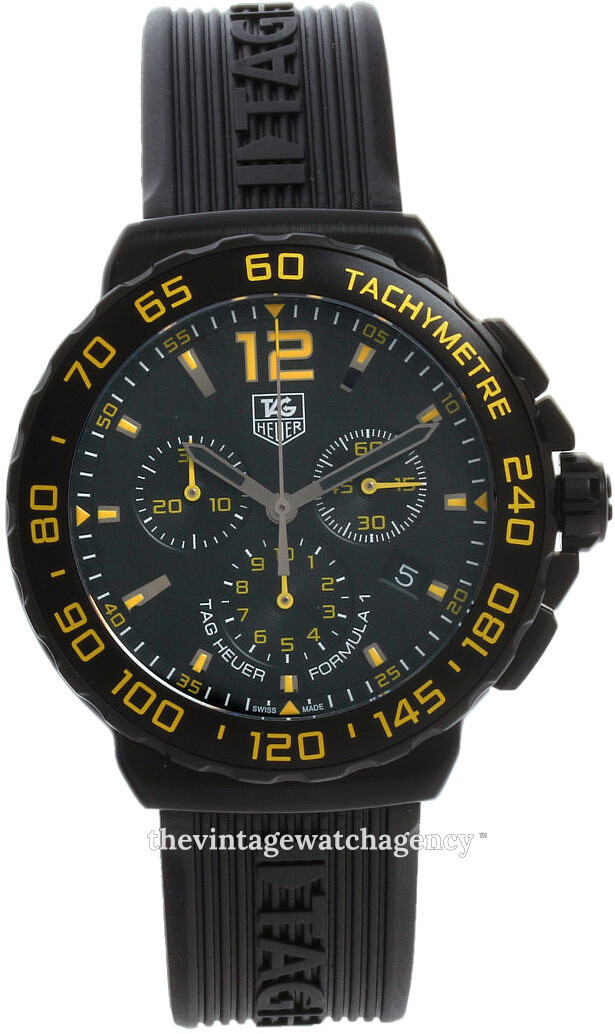 CAU111E.FT6024 TAG Heuer Formula 1 Black/Rubber Ã43 mm ⬠1.500